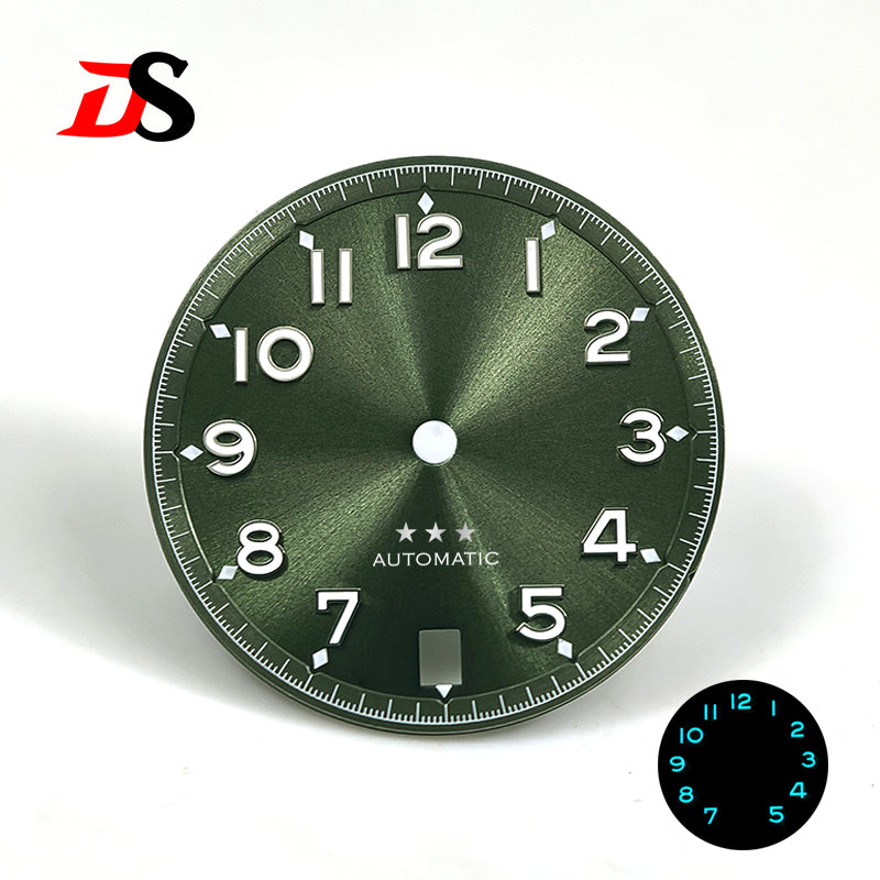 Presell-Foregoer Dial Blue Lume 28.5mm Number NH35 Dial Five-pointed Star