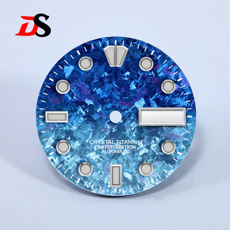 28.5mm Dial BGW9 C3 Lume Ice Crystal Titanium for NH35 NH36 Movement