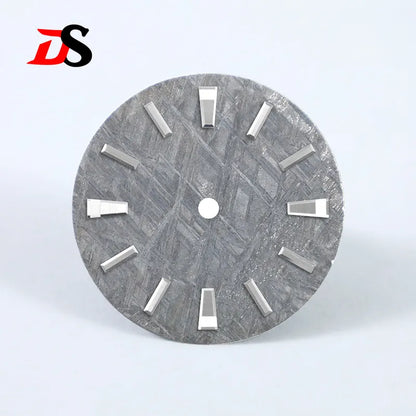 28.5mm Natural Grey Meteorite Dial No Lume NH35NH36 Movement No Tick Mark