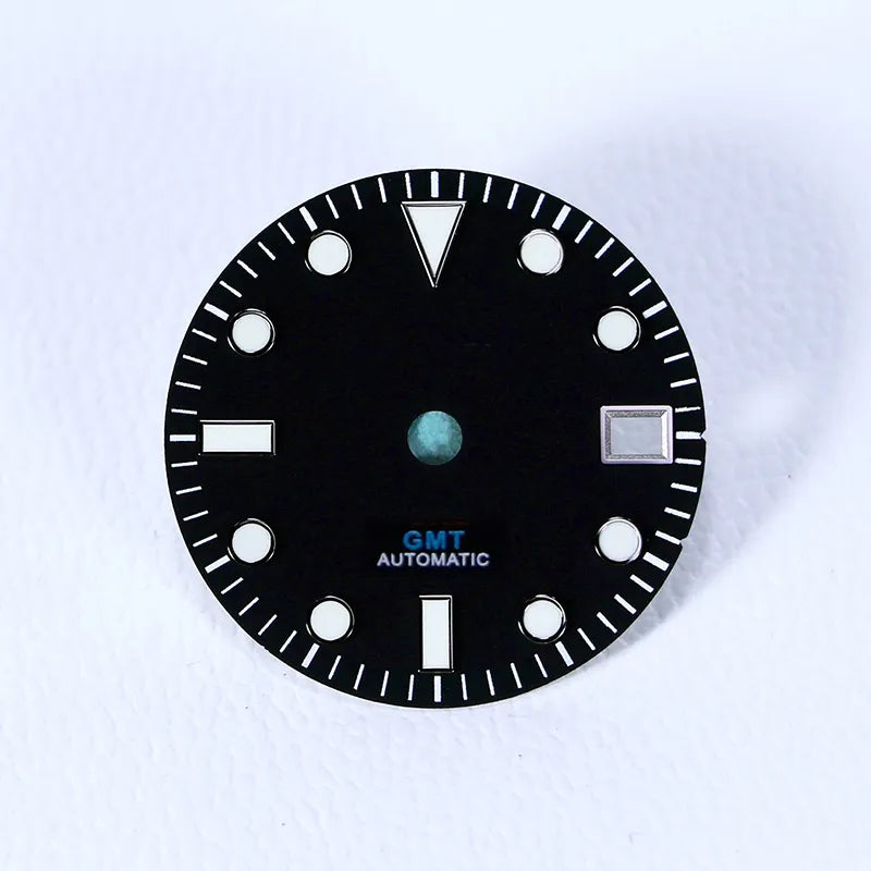 28.5mm Sunburst GMT Dial NH34 Movement