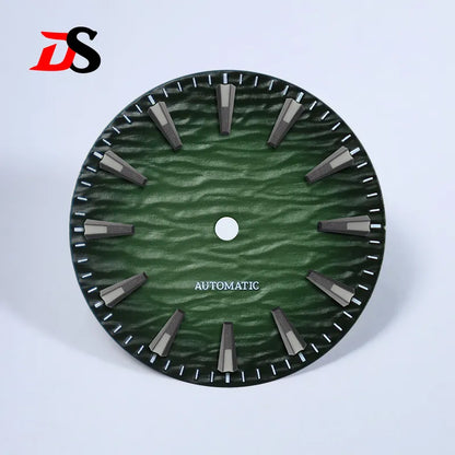 28.5mm Gradient Wave Pattern Dial Blue Lume for NH35/NH38 Movement