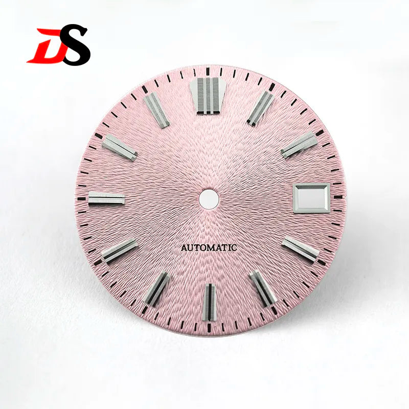 Red Sunburst GS No Lume Invisible Textured Dial NH35 28.5mm