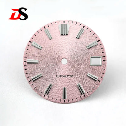 Red Sunburst GS No Lume Invisible Textured Dial NH35 28.5mm