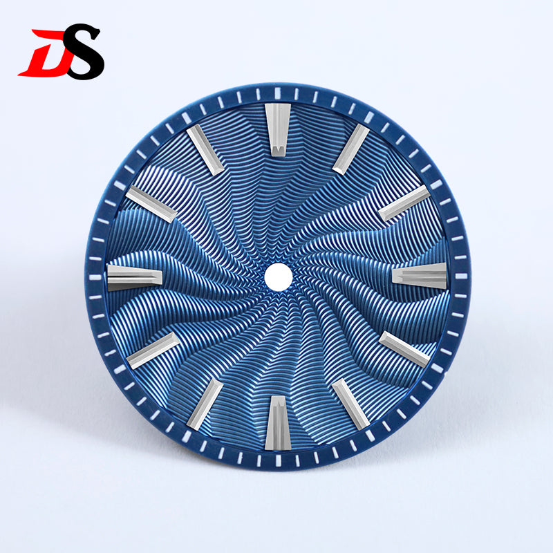 Guilloche Dial 28.5mm No Lume Sterile NH35NH34NH38 Movement 3 O'clock/6 O'clock/no Date