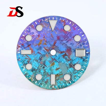 Crystal Titanium Text Dial Chaotic Texture BGW9 C3 Lume NH35 Movement 28.5mm Dial