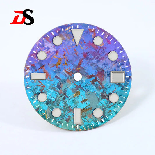 Crystal Titanium Text Dial Chaotic Texture BGW9 C3 Lume NH35 Movement 28.5mm Dial