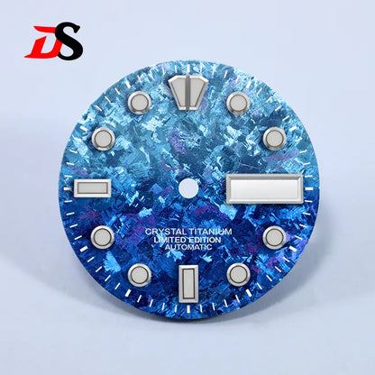 28.5mm Dial BGW9 C3 Lume Ice Crystal Titanium for NH35 NH36 Movement