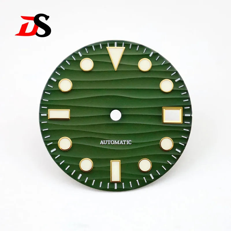 28.5mm Sea Wave Dial YM Index BGW9 C3 Lume Date NH35 NH34 Movement