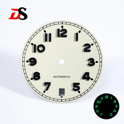 NH35 Dial 28.5mm Forerunner Dial BGW9 C3 Lume Number NH35 Movement