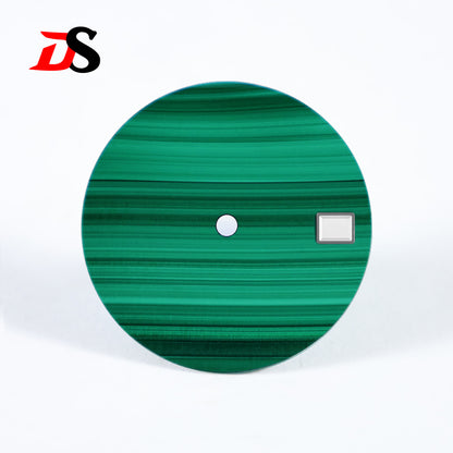 Malachite Dial For NH35 NH38 Natural Stone Sterile No Date 28.5mm