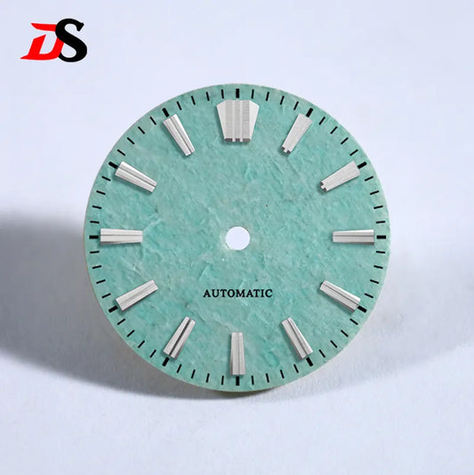 NH35 Dial Tianhe Jade 28.5mm Black Tick Mark NH38 Movement Stone Dial No Date/ Date Blue Lume/no Lume