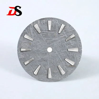 28.5mm Natural Grey Meteorite Dial No Lume NH35NH36 Movement No Tick Mark