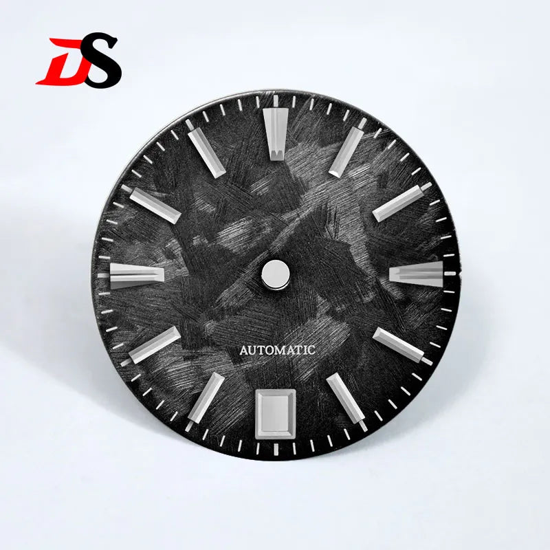 6 O'clock Date Shunbun Dial NH35 No Lume Sakura Pink 28.5mm for SKX007 GS Mod