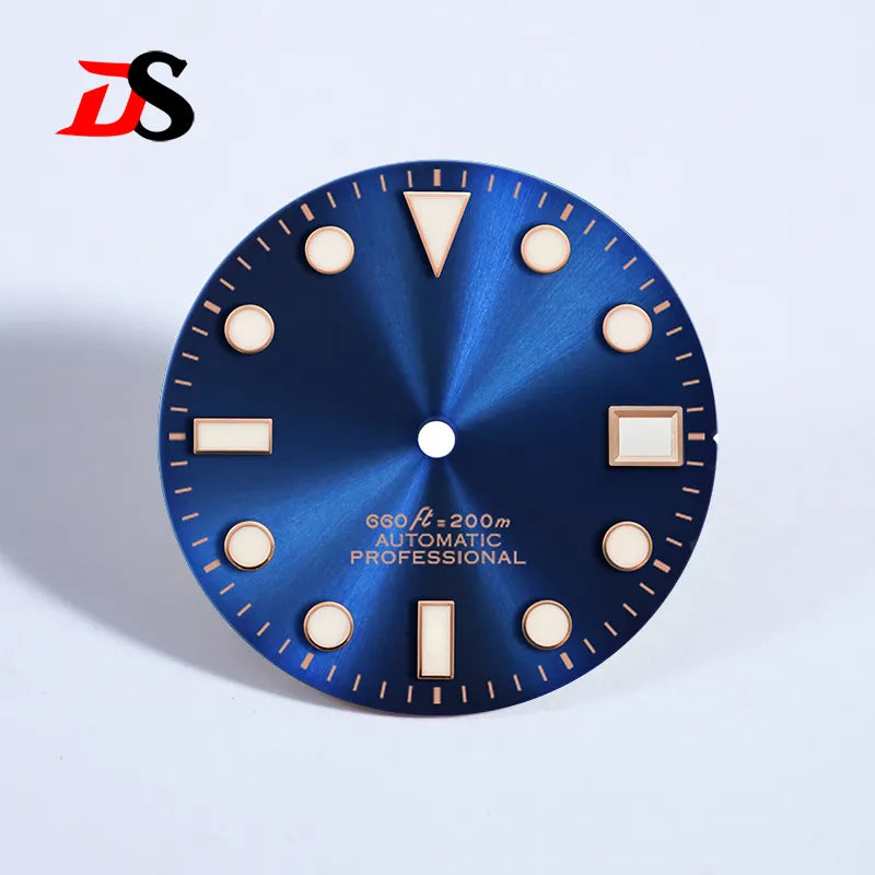 Matte 28.5mm Dial YM SUB BGW9 C3 Lume NH35 Movement Rose Gold Date