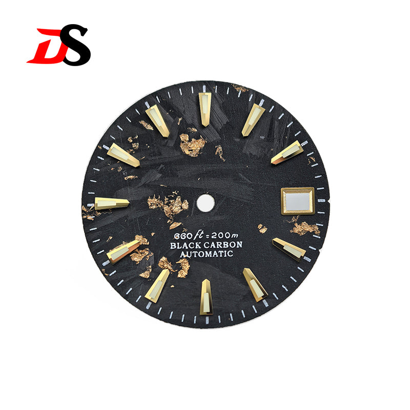 Carbon Fiber Dial Blue Lume GS 28.5mm for NH35/34 Custom Logo