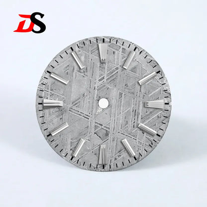 Natural 28.5mm Grey Meteorite Dial No Lume NH35 NH38 Movement No Date Dial