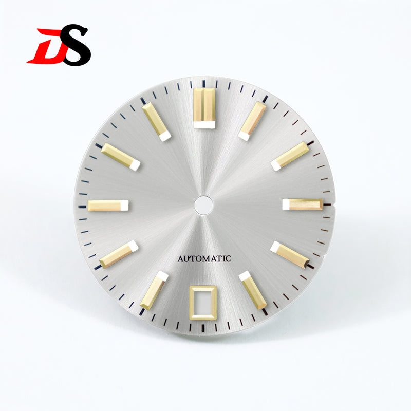 Sunburst Dial 6 O 'clock Date NH35 28.5mm No Lume/blue Lume