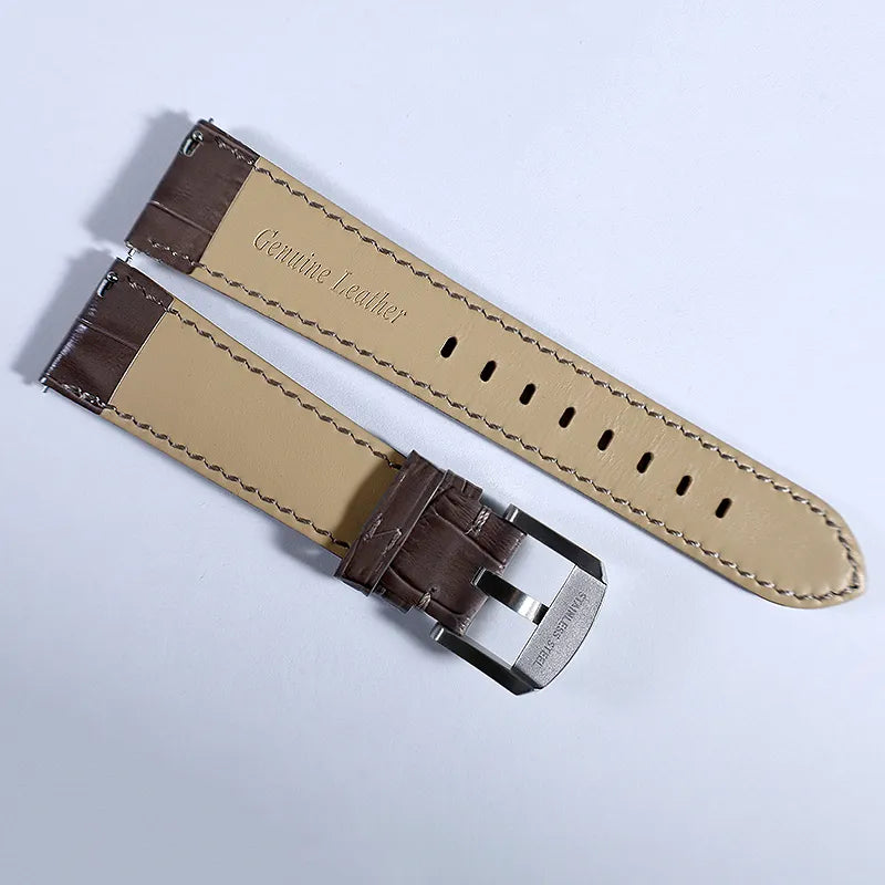 Leather Watch Strap Suitable for 20mm Case Watch Accessories