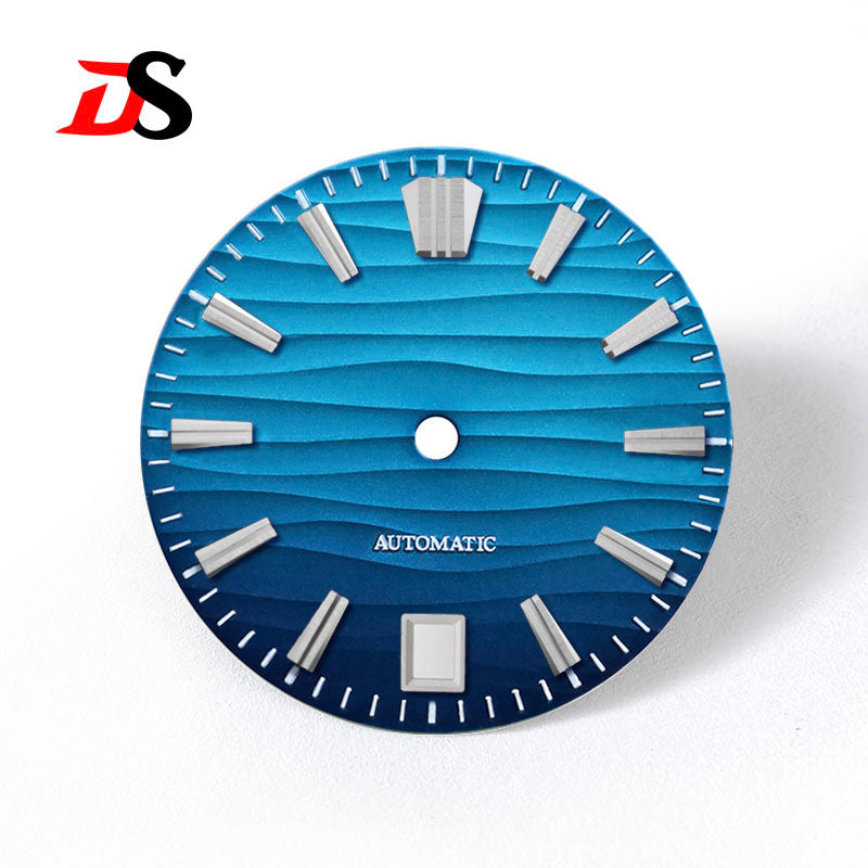 GS Index Wave Dial No Lume 6 O'clock/no Date NH35NH34 28.5mm