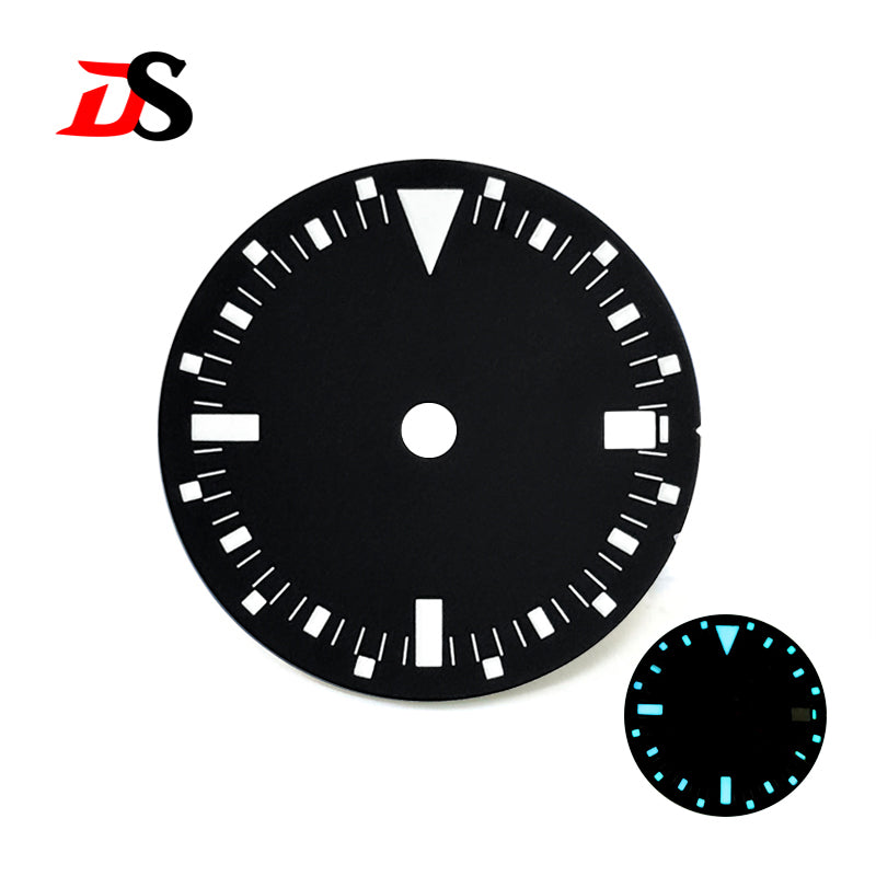 28.5mm Retro Dial Vintage Watch EXP II Green Lume NH35 NH36 Movement Custom Logo Text
