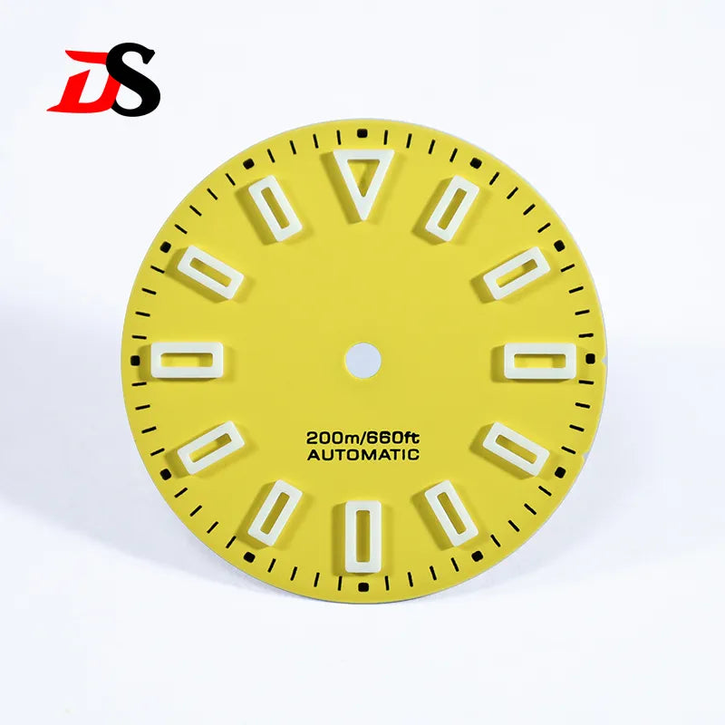 28.5mm Matte Dial Hollow Index BGW9 C3 Lume SKX007 for NH36 Movement No Date Window
