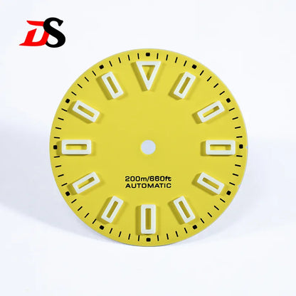 28.5mm Matte Dial Hollow Index BGW9 C3 Lume SKX007 for NH36 Movement No Date Window