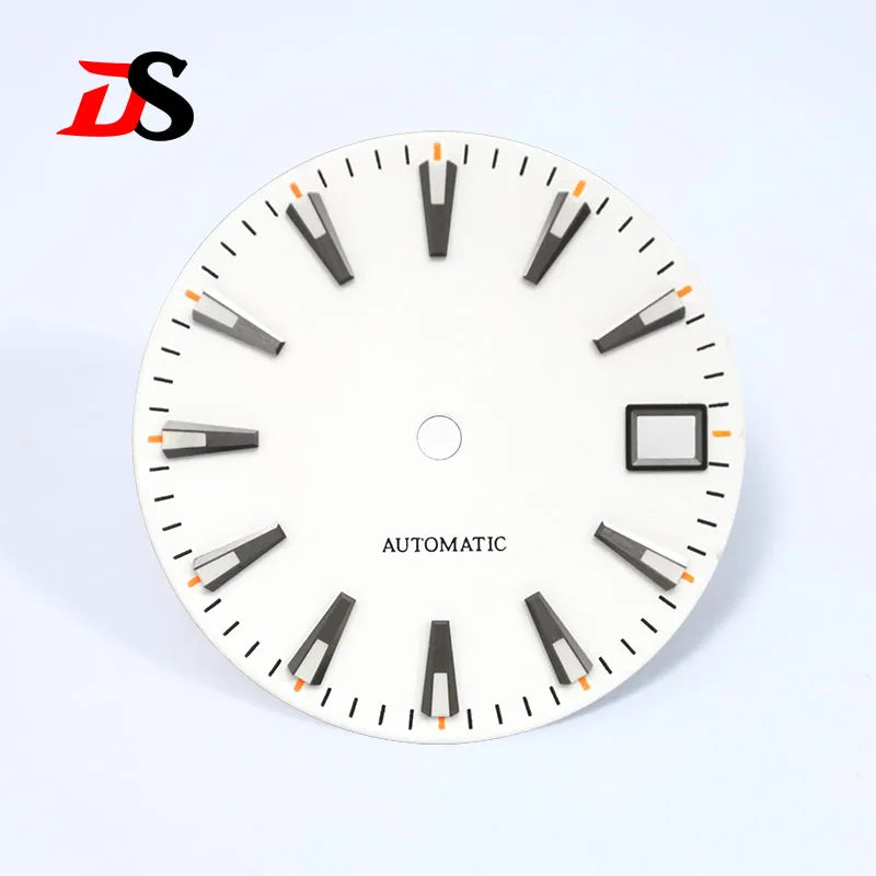 Matte 28.5mm Sunburst Dial BGW9 C3 Lume Orange Date Index NH35 Movement