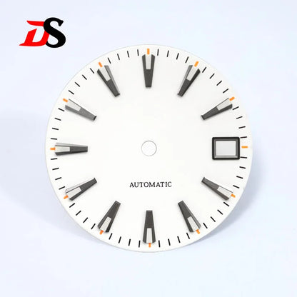 Matte 28.5mm Sunburst Dial BGW9 C3 Lume Orange Date Index NH35 Movement