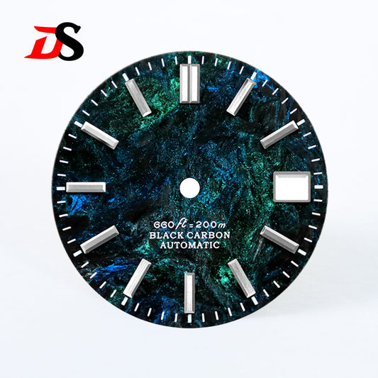Lava Carbon Fiber No Lume NH35 NH38 Movement 28.5mm