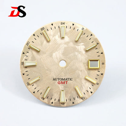 GS Sakura Blue Luminous GMT NH34 Snowflake Cherry Blossom 28.5mm SKX007NH35