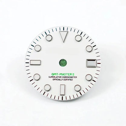 Matte Black Dial Blue Lume NH34 GMT Movement Mod 28.5mm