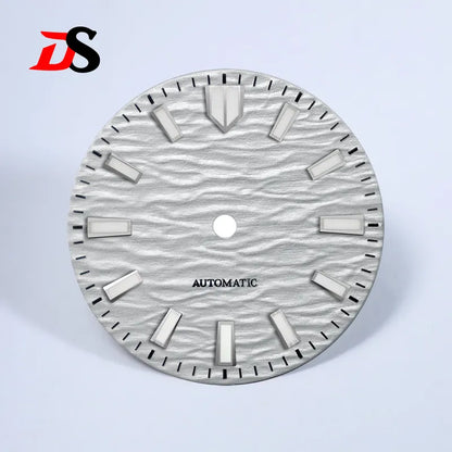 Gradient Wave Dial 28.5mm Blue Lume Date for NH35/NH38 Movement