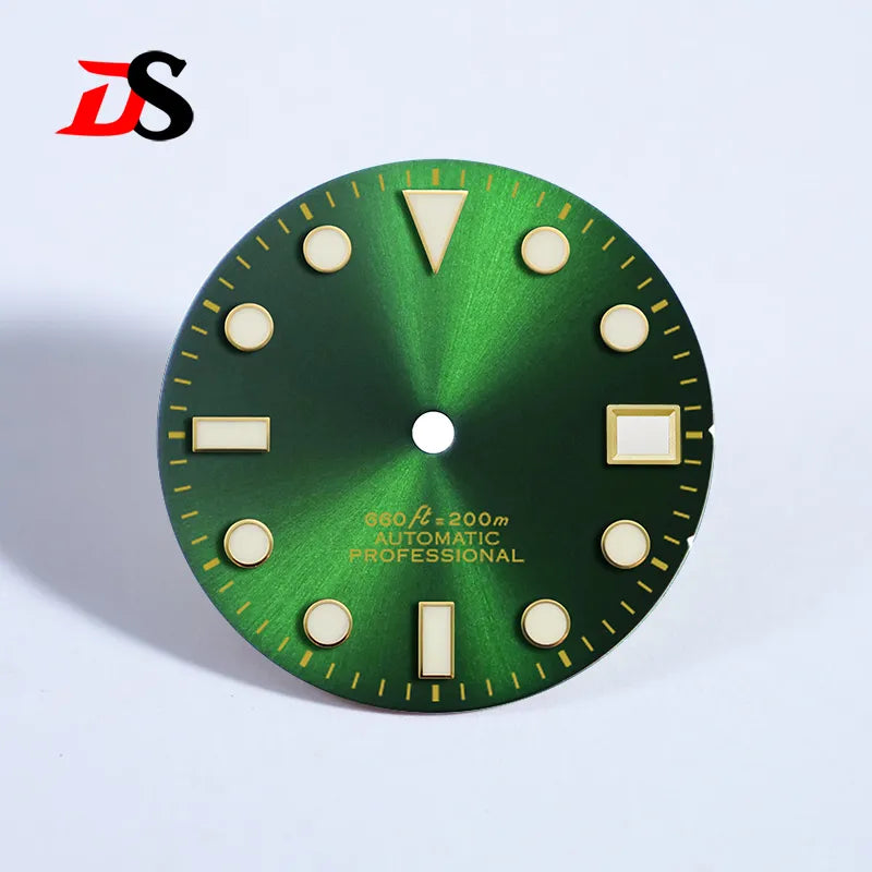 28.5mm Gold Sunburst Dial YM SUB for NH35 Movement BGW9 C3 Lume Date