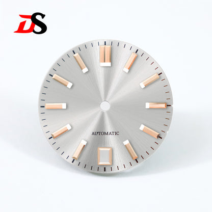 Sunburst Dial 6 O 'clock Date NH35 28.5mm No Lume/blue Lume