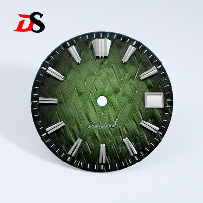 28.5mm Ice Forests Dial NH34 NH35 Movement Blue Lume/no Lume Date