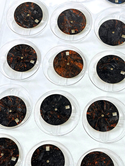 Lava Orange Red Carbon Fiber Blue Lume NH35 NH38 Movement 28.5mm