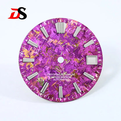28.5mm Dial Crystal Titanium GS MOD Chaotic Texture No Lume NH35 Movement