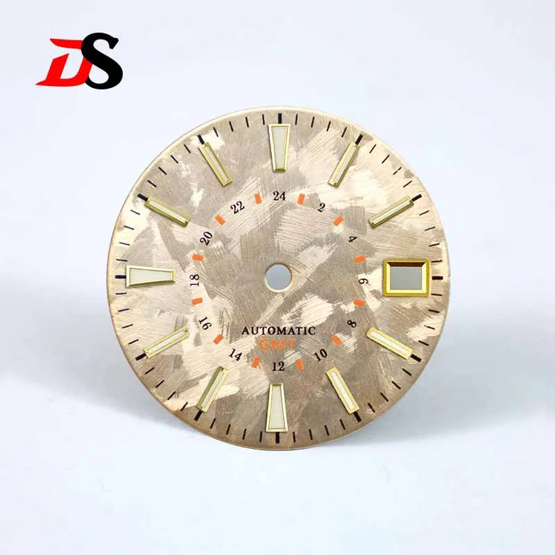 DS Sakura Orange GMT Dial Blue Luminous NH34GMT 28.5mm