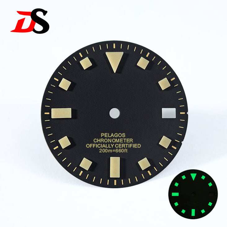 Retro Pelagos Sun Blue/green Luminous Dial Date GMT50 Layer