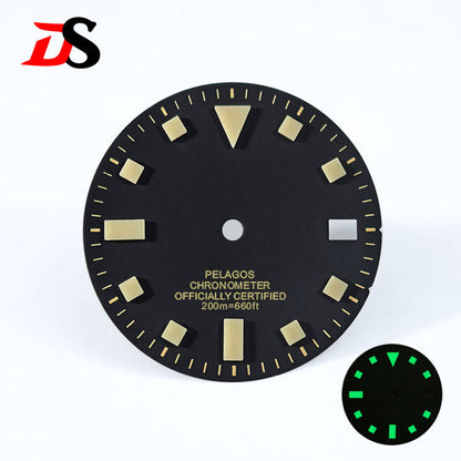 Retro Pelagos Sun Blue/green Luminous Dial Date GMT50 Layer