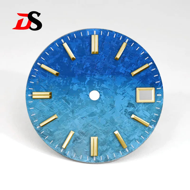 Gradient Blue Purple Dial Crystal Titanium Texture 28.5mm NO Lume NH35 Movement