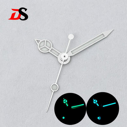 Mercedes Watch Hands C3 BGW9 lume NH35 Blue Luminous Series