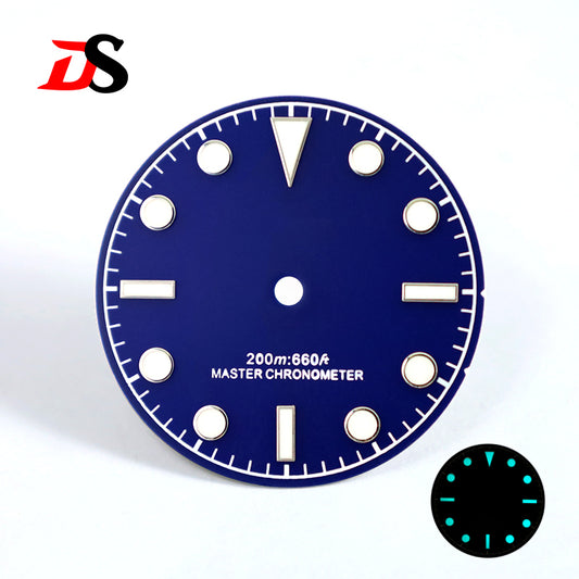 Matte Dial 28.5mm Sunburst Dial Tu-dor Blue Lume No Date NH38 NH35 Movement