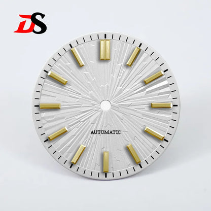 Gradient 28.5mm Wood Grain Dial No Lume for NH35/NH38 Movement 3 O'clock Date/no Date
