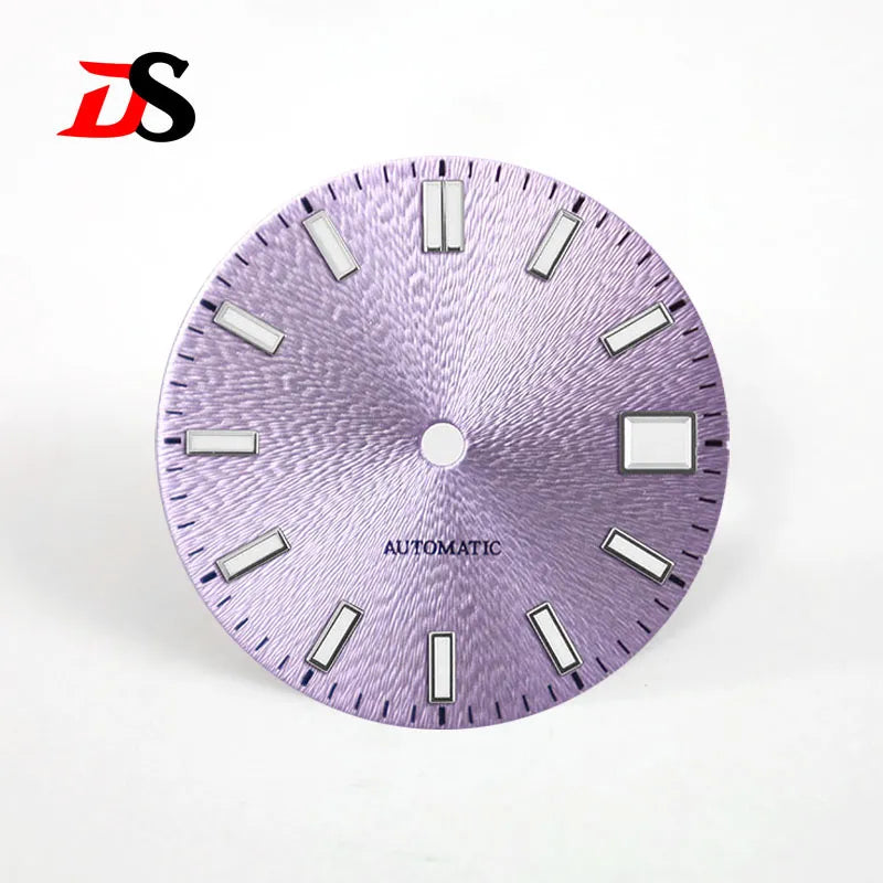 28.5mm Invisible Texture Blue Lume NH35 Movement Multiple Colors Sunburst