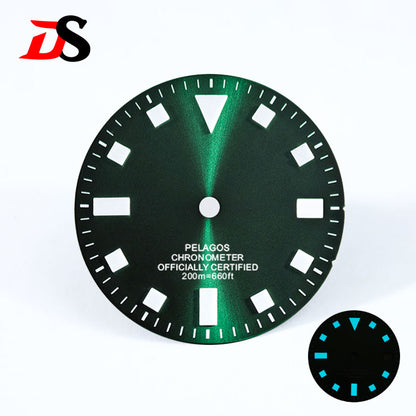 Retro Pelagos Sun Blue/green Luminous Dial Date GMT50 Layer