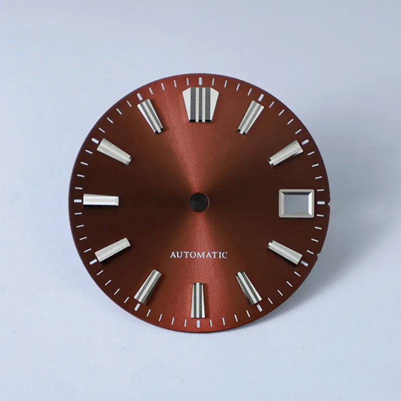 28.5mm Sunburst Dial GS MOD Blue Lume NH35 Movement No Lume