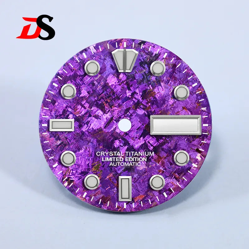 28.5mm Dial BGW9 C3 Lume Ice Crystal Titanium for NH35 NH36 Movement
