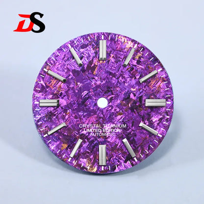 Ice Crystal Titanium 28.5mm Dial No Lume NH35 Movement No Date Dial