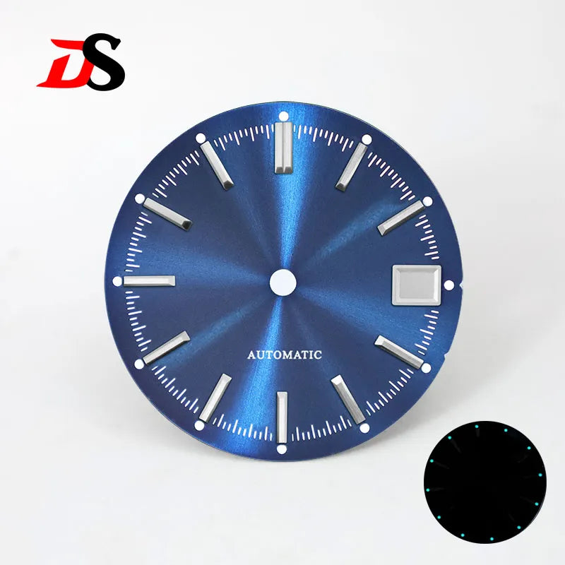 28.5mm Dia Blue Lume Sunburst Dial NH35 Movement